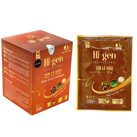Dầu Gội Phủ Bạc Hi-gen Màu Nâu Tự Nhiên
