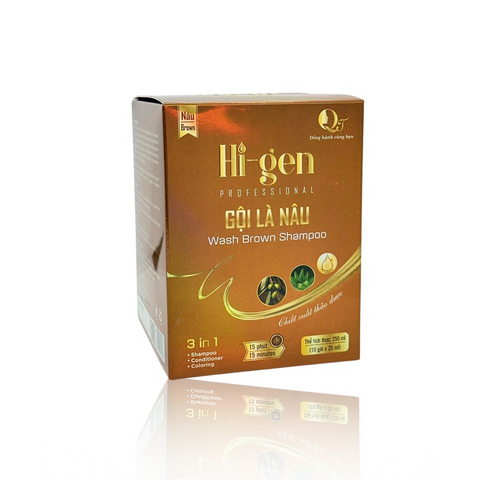 Dầu Gội Phủ Bạc Hi-gen Màu Nâu Tự Nhiên