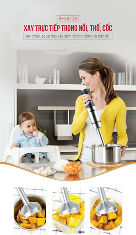 Máy xay sinh tố cầm tay Roler RH-4109 công suất 1200W