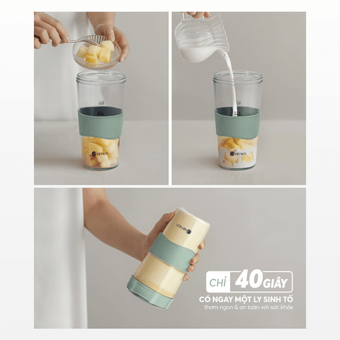 Máy xay sinh tố cầm tay Elmich BLE9215 dung tích 400ml