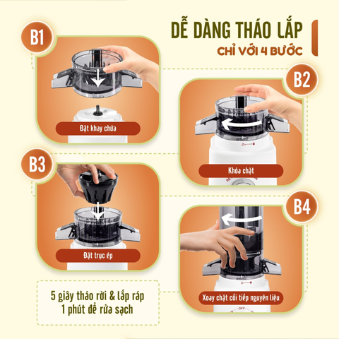 Máy ép chậm nguyên quả Masuto Ms Healthy 100W