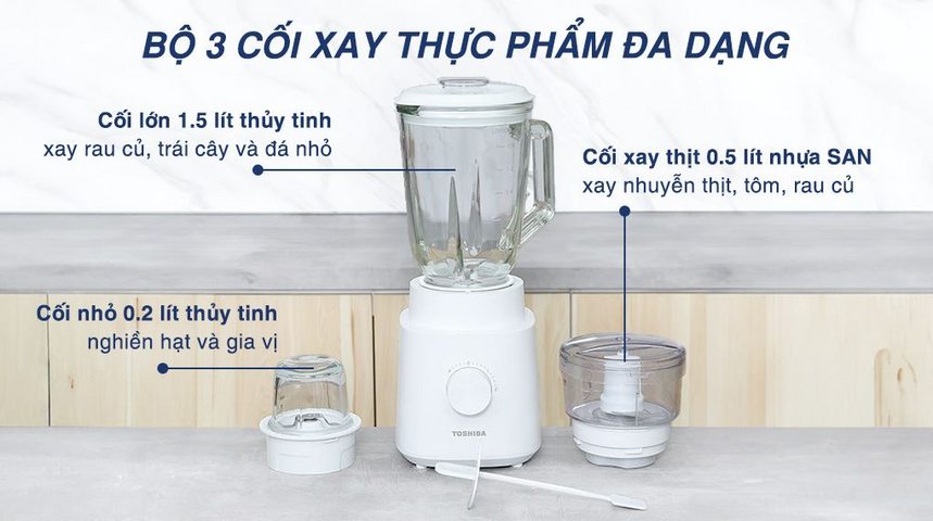 Máy xay sinh tố đa năng Toshiba BL-70GR2UV