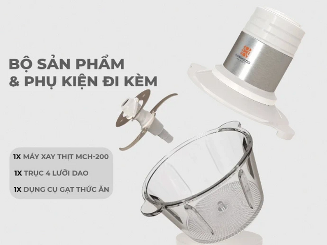 Máy xay thịt Hawonkoo MCH-200 Hàn Quốc