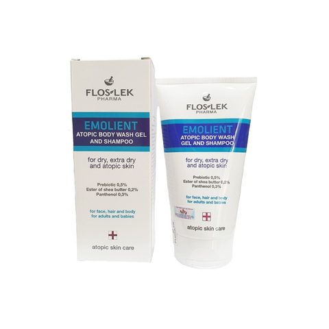(Hàng nhập khẩu) Sữa tắm gội dịu nhẹ Floslek Atopic Body Wash Gel & Shampoo