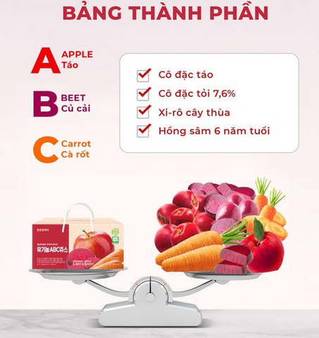 (Hàng nhập khẩu) Nước ép Detox rau củ hữu cơ ABC Chunho Ncare