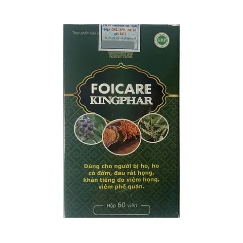 Viên uống Foicare Kingphar hỗ trợ tăng cường chức năng hô hấp