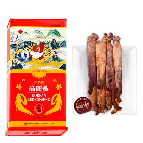 (Hàng nhập khẩu) Hồng sâm củ khô Premium Daedong Hàn Quốc hộp 150g