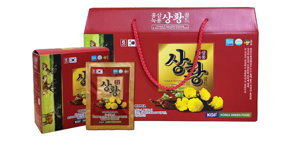 (Hàng nhập khẩu) Nước Hồng Sâm Nhung Hươu Thượng Hoàng Hộp 20 gói