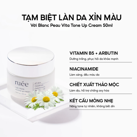 (Hàng nhập khẩu) Kem dưỡng trắng nâng tone da RUÉE Vita Tone Up Cream