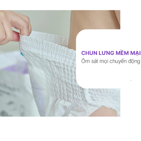 (Hàng nhập khẩu) Bỉm quần ban đêm Momo Rabbit size XL 12-17kg