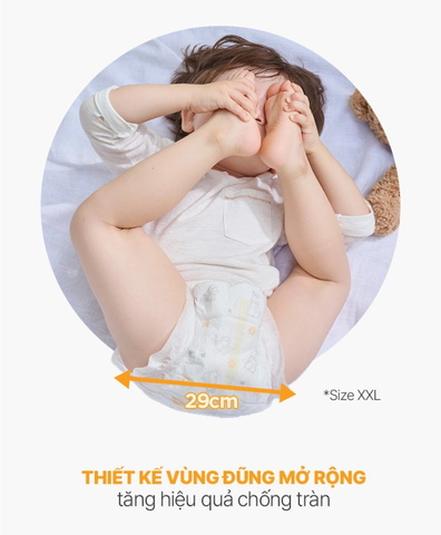 (Hàng nhập khẩu) Bỉm quần Comfort Fit Momo Rabbit size XXL trên 15kg