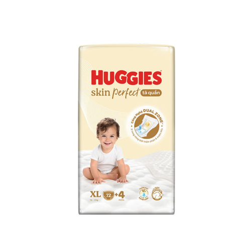 (Hàng nhập khẩu) Bỉm quần Huggies Skin Perfect Mega Jumbo size XL