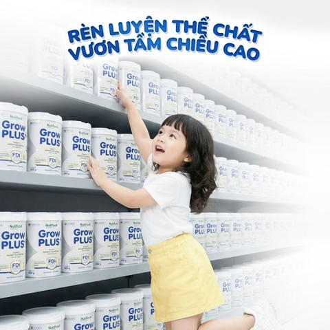 (Hàng nhập khẩu) Sữa bột GrowPLUS+ màu bạc cho bé trên 2 tuổi