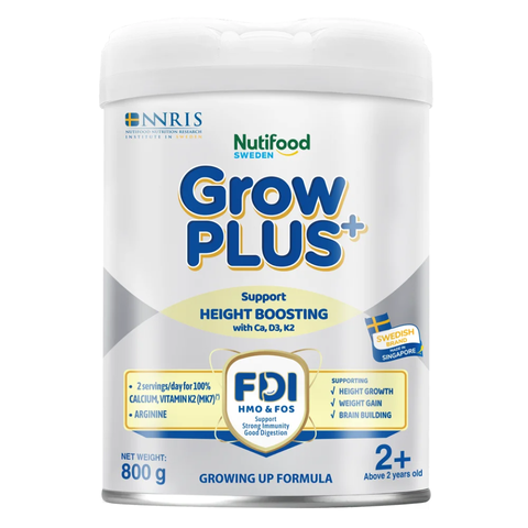 (Hàng nhập khẩu) Sữa bột GrowPLUS+ màu bạc cho bé trên 2 tuổi