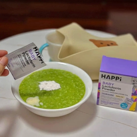 (Hàng nhập khẩu) Bột hỗ trợ tăng đề kháng Happi Baby Lactoferrin Powder cho bé