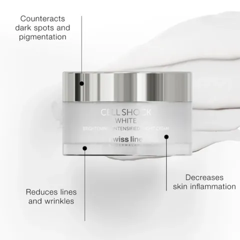 (Hàng nhập khẩu) Kem dưỡng trắng da ban đêm Swissline CSW Brightening Intensified Night Cream