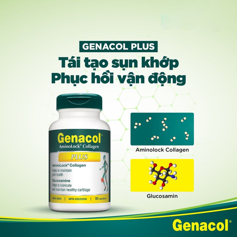 (Hàng nhập khẩu) Viên uống hỗ trợ xương khớp Genacol Plus