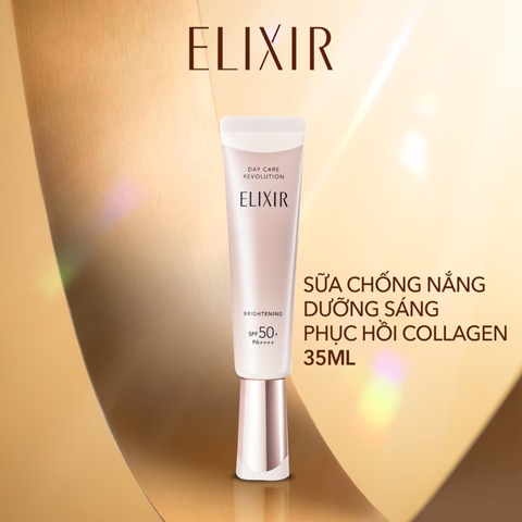 (Hàng nhập khẩu) Sữa chống nắng dưỡng sáng da Elixir Day Care Revolution Brightening SPF50+