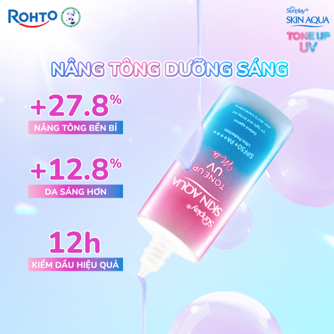 (Hàng nhập khẩu) Sữa chống nắng nâng tông da Sunplay Skin Aqua Tone Up Uv Milk Lavender Spf50+