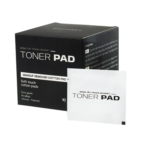 Bông tẩy trang SkinNet Toner Pad hỗ trợ làm sạch, giảm mụn