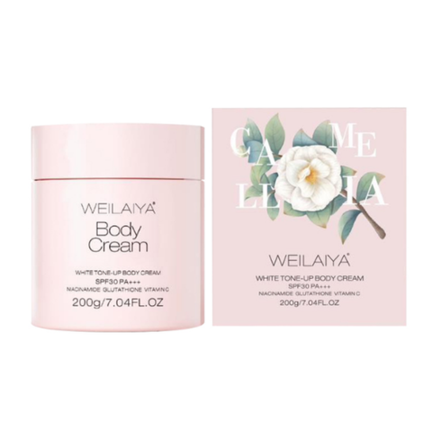 (Hàng nhập khẩu) Kem dưỡng thể trắng da nâng tone Weilaiya White Tone Up Body Cream