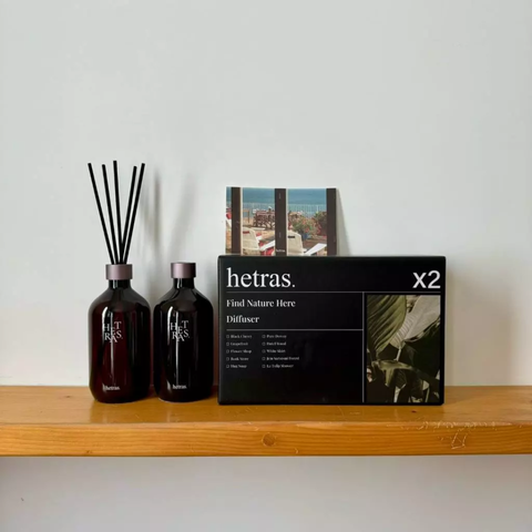 (Hàng nhập khẩu) Set tinh dầu khuếch tán hương thơm Hetras Premium Diffuser 500ml