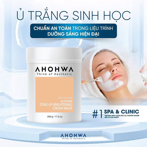 (Hàng nhập khẩu) Mặt nạ ủ trắng da Ahohwa Tone-Up Brightening Cream Mask 500g