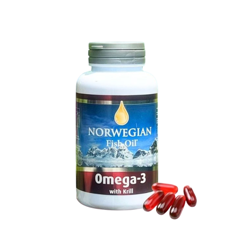 (Hàng nhập khẩu) Viên uống dầu nhuyễn thể Norwegian Fish Oil Omega-3 With Krill 60 viên