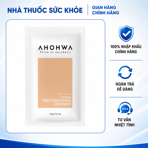 (Hàng nhập khẩu) Mặt nạ ủ trắng da Ahohwa Tone-up Brightening Cream Mask Hàn Quốc