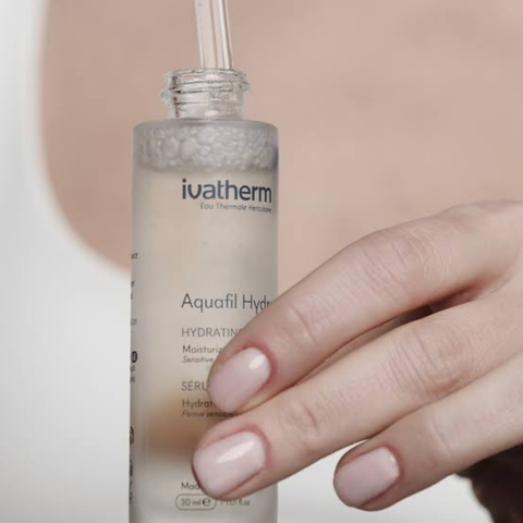(Hàng nhập khẩu) Serum Cấp Ẩm Ivatherm Aquafil Hydra Hydrating 30ml - Cấp Ẩm Chuyên Sâu, Phục Hồi Và Trẻ Hóa Da