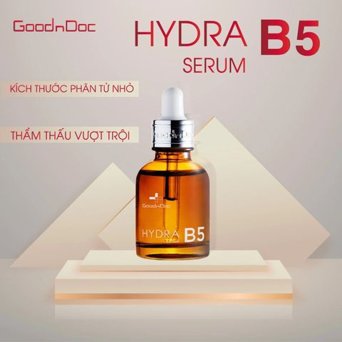 Serum GoodnDoc Hydra B5 30ml - Dưỡng ẩm phục hồi da, làm sáng, giảm nếp nhăn - Dành cho mọi loại da, chính hãng Hàn Quốc