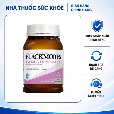 Viên Tinh Dầu Hoa Anh Thảo Blackmores Evening Primrose Oil - Hỗ Trợ Làm Đẹp Da và Cân Bằng Nội Tiết Tố - 190 Viên