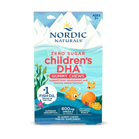 (Hàng Nhập Khẩu) Kẹo Dẻo DHA Nordic Naturals Cho Bé 30 Viên - Hỗ Trợ Não Bộ, Thị Lực Và Miễn Dịch Cho Trẻ