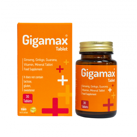 (Hàng Nhập Khẩu) Viên Uống Hỗ Trợ Bổ Não GIGAMAX 30 Viên - Hỗ Trợ Tăng Cường Trí Nhớ, Cải Thiện Tuần Hoàn Não, Giảm Căng Thẳng