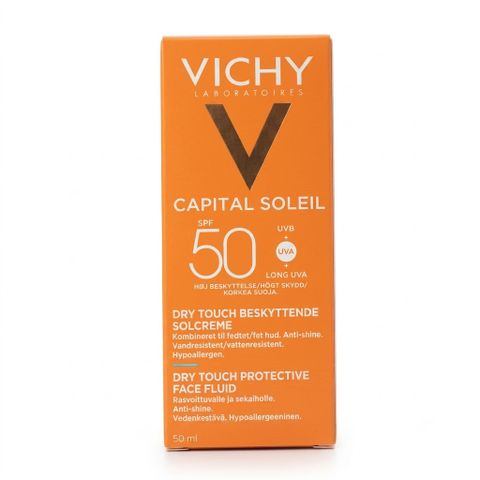 [Hàng nhập khẩu] Kem Chống Nắng Vichy Idéal Soleil SPF50 - Bảo Vệ Da Hiệu Quả Trước Tia UV - Dành Cho Da Dầu, Hỗn Hợp Thiên Dầu, Không Nhờn Dính