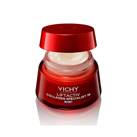 (Hàng nhập khẩu) Kem Dưỡng Đêm Vichy Liftactiv Collagen Specialist Night 50ml - Hỗ Trợ Sáng Da, Mờ Thâm Nám, Trẻ Hóa Da