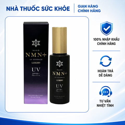 (Hàng nhập khẩu) Kem Chống Nắng Nichiei Bussan Nano UV Essence Luxury SPF50+ PA++++ 60g - Bảo Vệ Da, Dưỡng Ẩm Cho Mọi Loại Da
