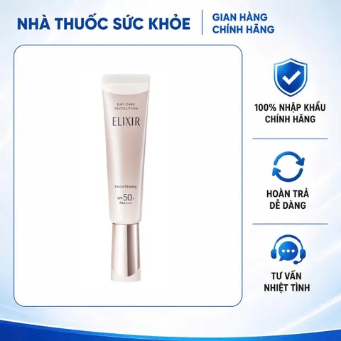 (Hàng nhập khẩu) Sữa chống nắng dưỡng sáng da Elixir Day Care Revolution Brightening SPF50+