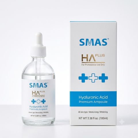 Serum Smas HA Plus 100ml - Dưỡng ẩm sâu và làm sáng da với Hyaluronic Acid - Chăm sóc da mịn màng, căng bóng từ thương hiệu Hàn Quốc