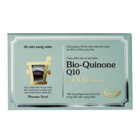 (Hàng nhập khẩu) Viên Uống Pharma Nord Bio-Quinone Q10 Gold 100mg 30 Viên - Hỗ Trợ Sức Khỏe Tim Mạch, Tăng Cường Năng Lượng