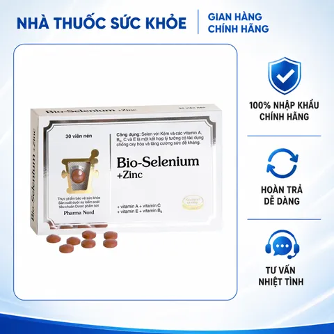 (Hàng nhập khẩu) Viên Uống Pharma Nord Bio-Selenium + Zinc Hỗ Trợ Tăng Cường Sức Đề Kháng, Chống Oxy Hóa 30 Viên