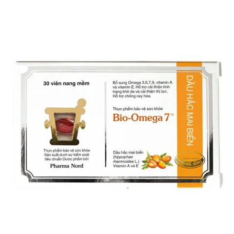 (Hàng nhập khẩu) Viên Uống Pharma Nord Bio-Omega 7 Hỗ Trợ Thị Lực, Giảm Khô Da 30 Viên