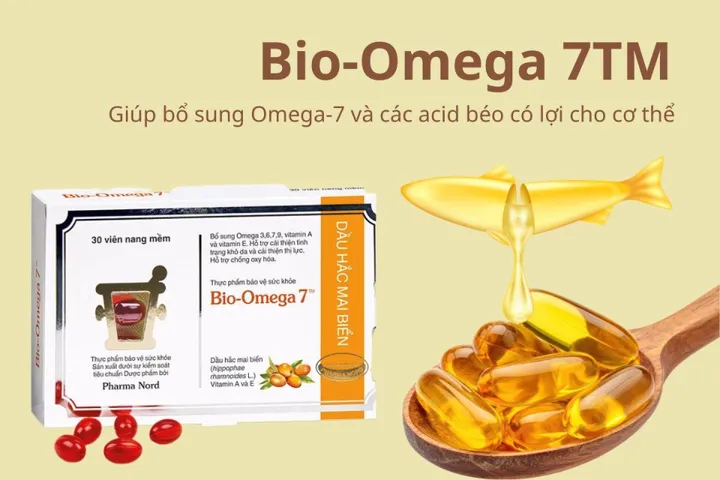 (Hàng nhập khẩu) Viên Uống Pharma Nord Bio-Omega 7 Hỗ Trợ Thị Lực, Giảm Khô Da 30 Viên
