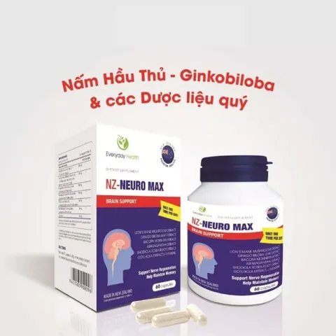 (Hàng nhập nhẩu) Viên Uống Bổ Não NZ-Neuro Max 60 Viên - Hỗ Trợ Tăng Cường Tuần Hoàn Não, Cải Thiện Trí Nhớ