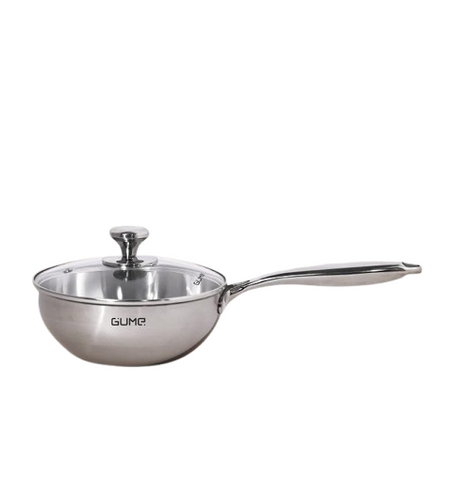 (Hàng nhập khẩu) Chảo Nguyên Khối Sâu Lòng Inox 18/10 Gume Trimax GM-W1524 Size 24