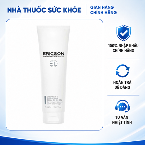 (Hàng nhập khẩu) Gel Tẩy Trang Ericson Biodorfine Cleansing Gel 150ml - Làm Sạch Sâu, Loại Bỏ Lớp Trang Điểm, Dưỡng Ẩm Dịu Nhẹ