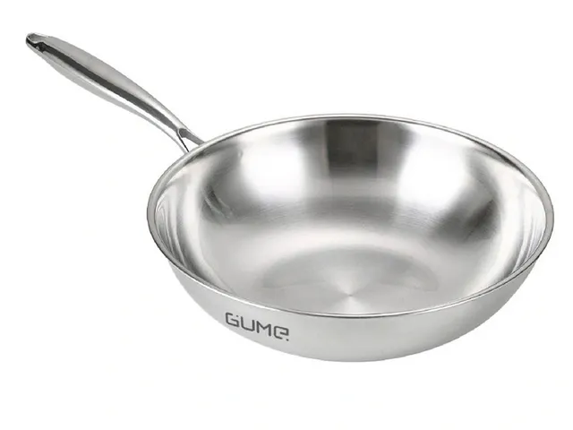 (Hàng nhập khẩu) Chảo sâu lòng inox 5 lớp liền khối 28cm Gume GMW-1558