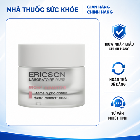 (Hàng nhập khẩu) Kem Dưỡng Ẩm Ericson BIOM+ Sensitive Hydra-Comfort Cream 50ML - Làm Dịu, Phục Hồi Cho Da Nhạy Cảm