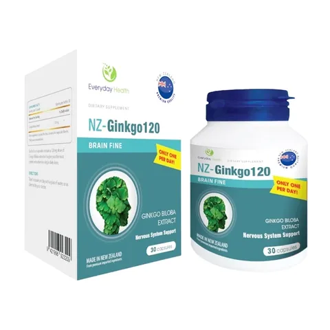 (Hàng nhập khẩu) Viên uống NZ – Ginkgo120 hỗ trợ bổ não hộp 30 viên