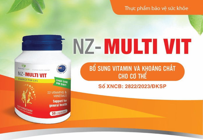 (Hàng nhập khẩu) Viên uống NZ – Multi Vit bổ sung Vitamin và khoáng chất cho cơ thể hộp 30 viên